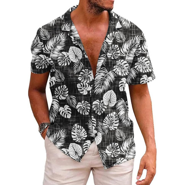 Men's Short Sleeve Button Down Hawaiian Shirt (Various)