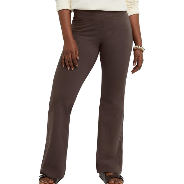 Hanes Comfortblend Women's Originals Jersey Bell Bottom Stretch Pants