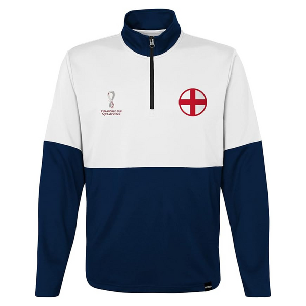 Outerstuff Men's FIFA World Cup Country 1/4 Zip Top (White-Navy)