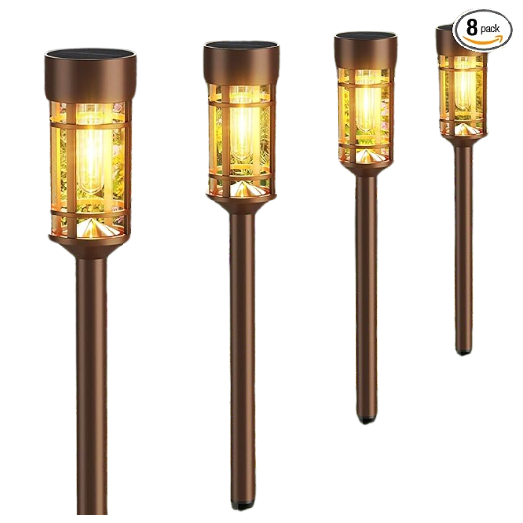 8-Pack Mancra Solar Outdoor Lights