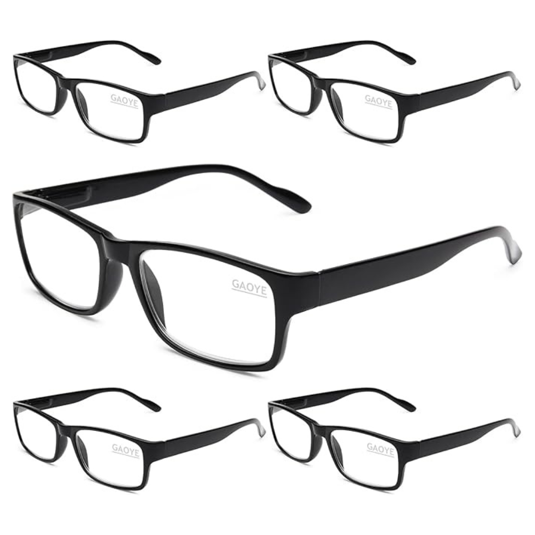 5-Pack Gaoye Blue Light Reading Glasses