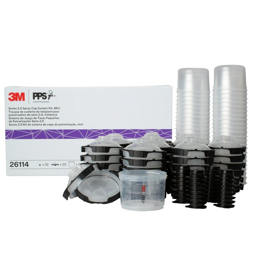 3M PPS 2.0 Spray Gun Cup, Lids And Liners Kit