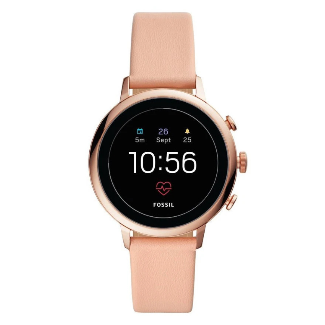 Fossil Gen 4 Venture HR 40mm Rose Gold-Tone W/Blush Smartwatch