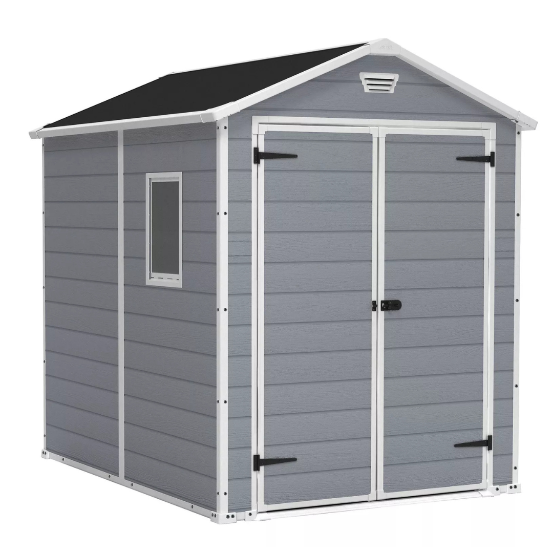 Keter Manor 6 X 8 ft Resin All Weather Outdoor Tool Storage Shed