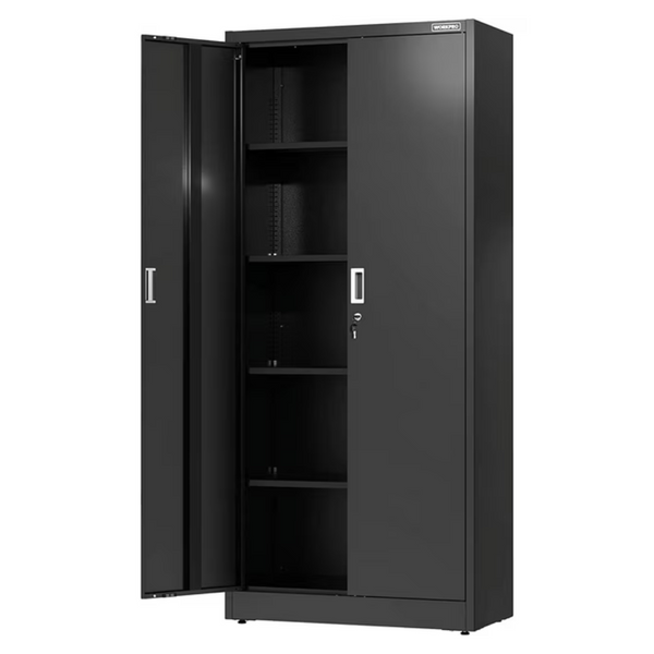 Workpro 71" Metal Garage Storage Cabinet With Locking Doors