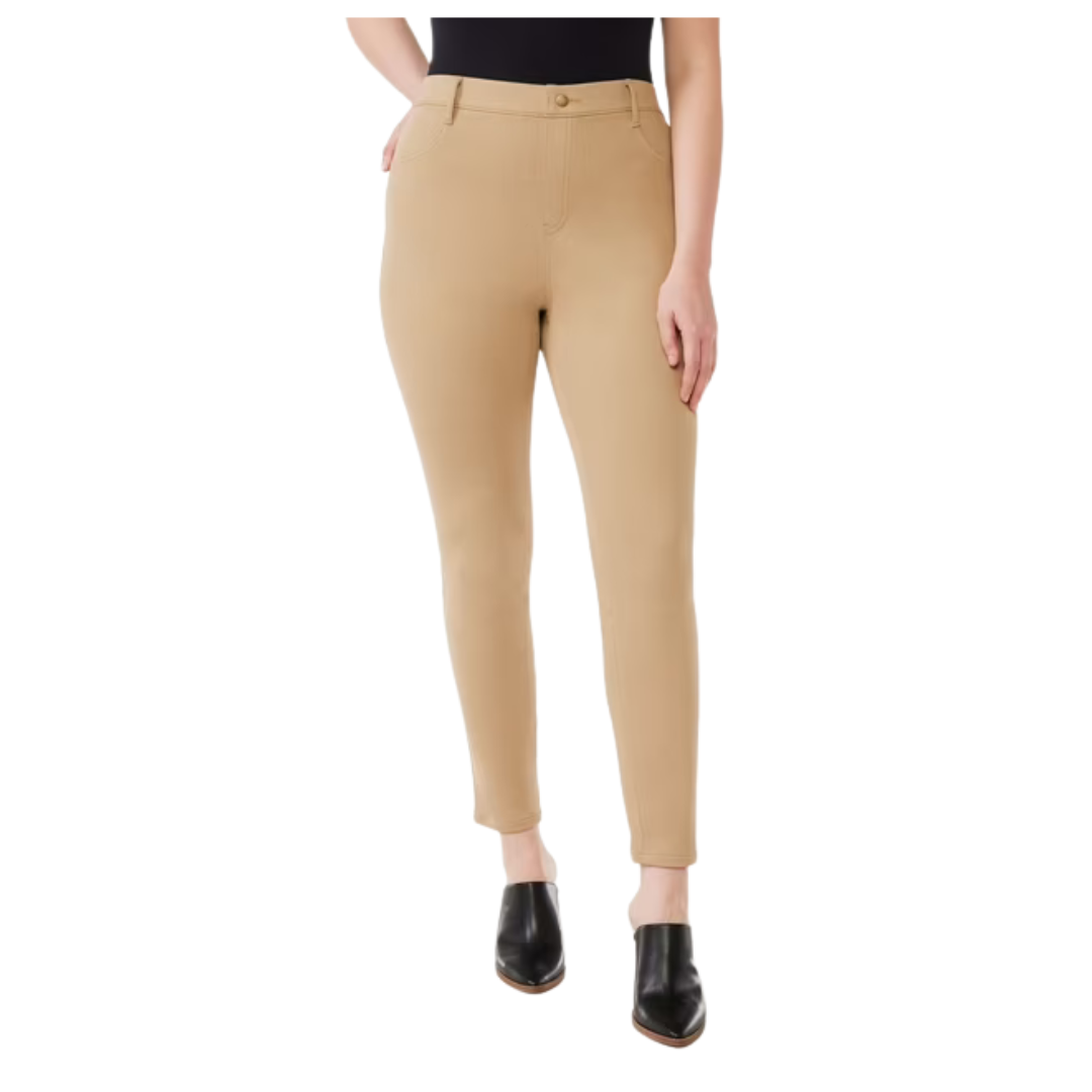 Time And Tru Women's High Rise Jeggings (Urban Khaki)