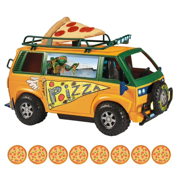 Teenage Mutant Ninja Turtles: Mutant Mayhem Pizza Fire Delivery Van Toy