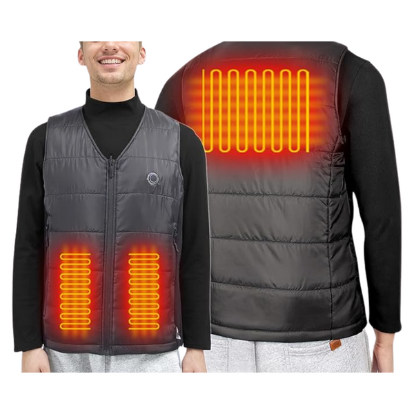 HNH Unisex Adjustable-sized Heated Vest With 3 Heat Zones