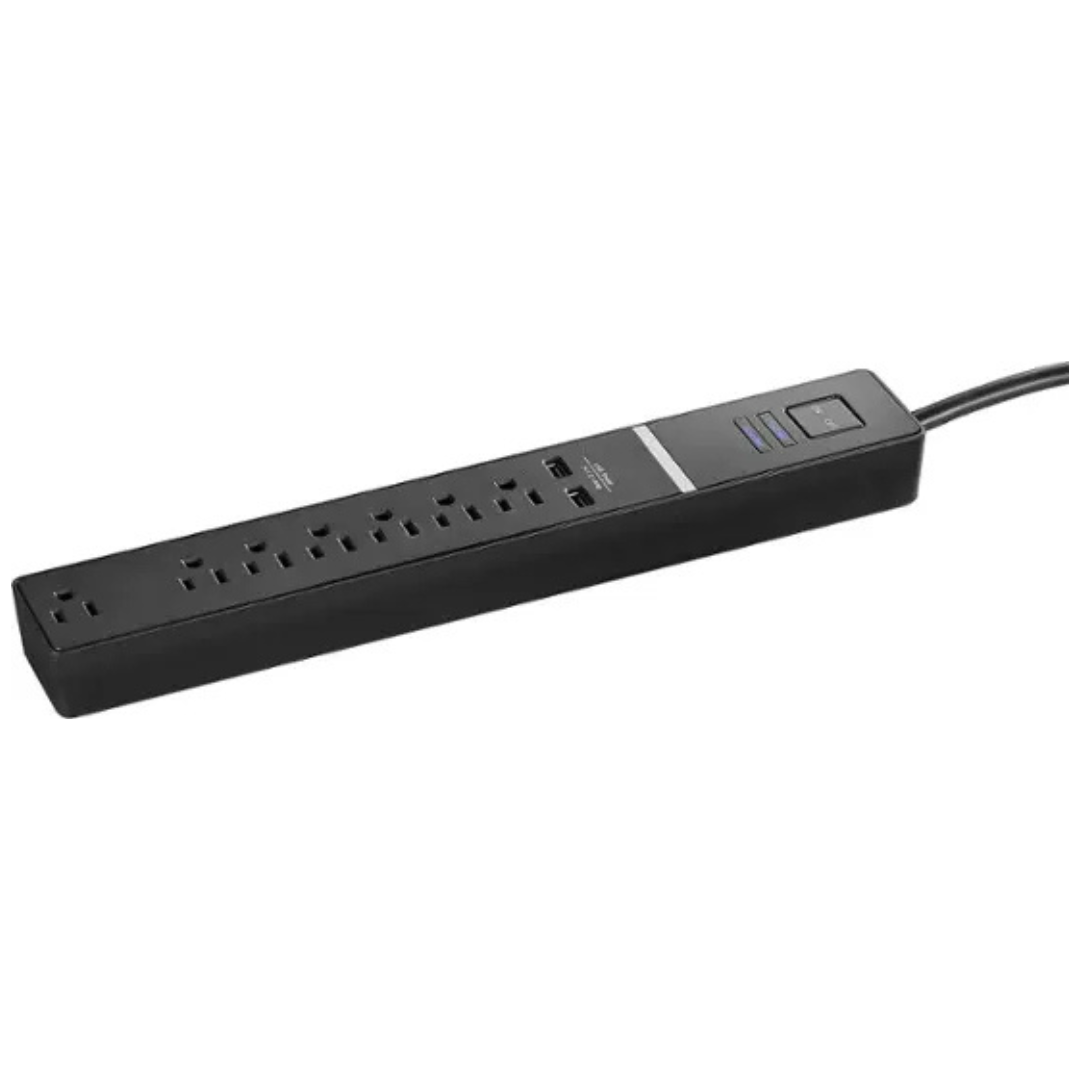 Rocketfish 7-Outlet/2-USB 2100 Joules Surge Protector Strip