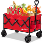 Heavy Duty Collapsible Foldable Wagon with Wheels 360 LBS