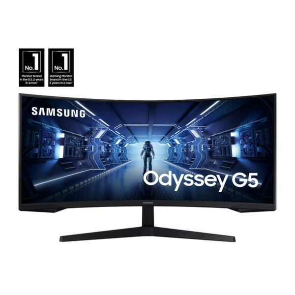 Samsung Odyssey G55T 34" Curved WQHD 165Hz HDR Gaming Monitor [Factory Reconditioned]