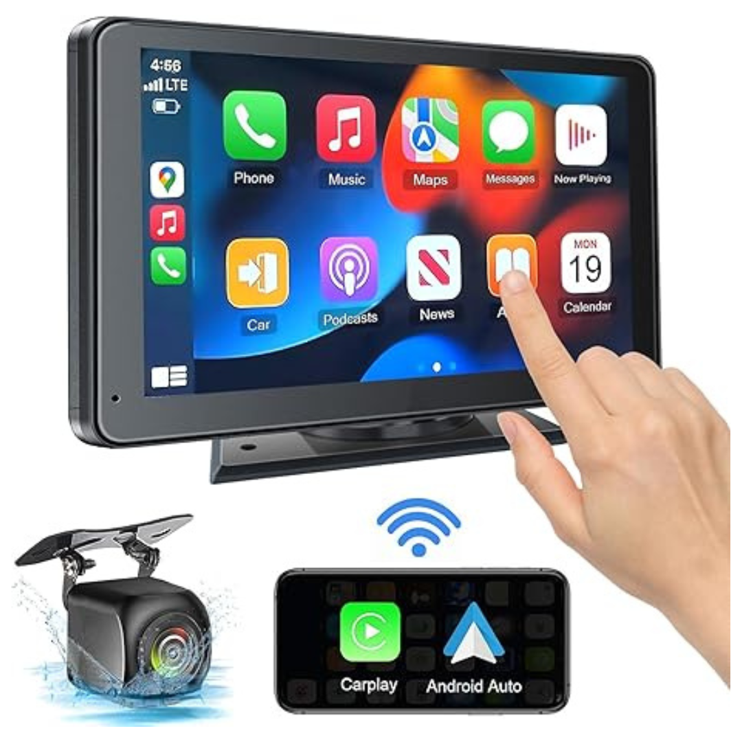 Portable 7" HD Touch Screen Wireless Car Stereo With Mirror Link