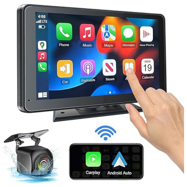 Portable 7" HD Touch Screen Wireless Car Stereo With Mirror Link