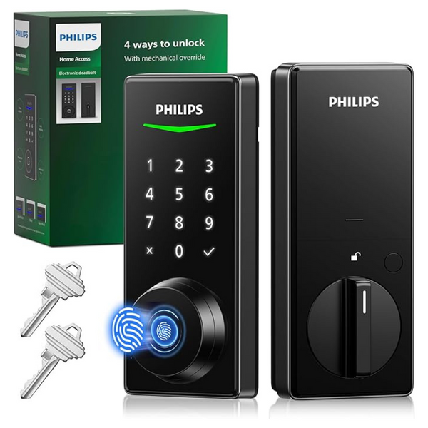 Philips Keyless Entry Door Fingerprint Door Lock With Code