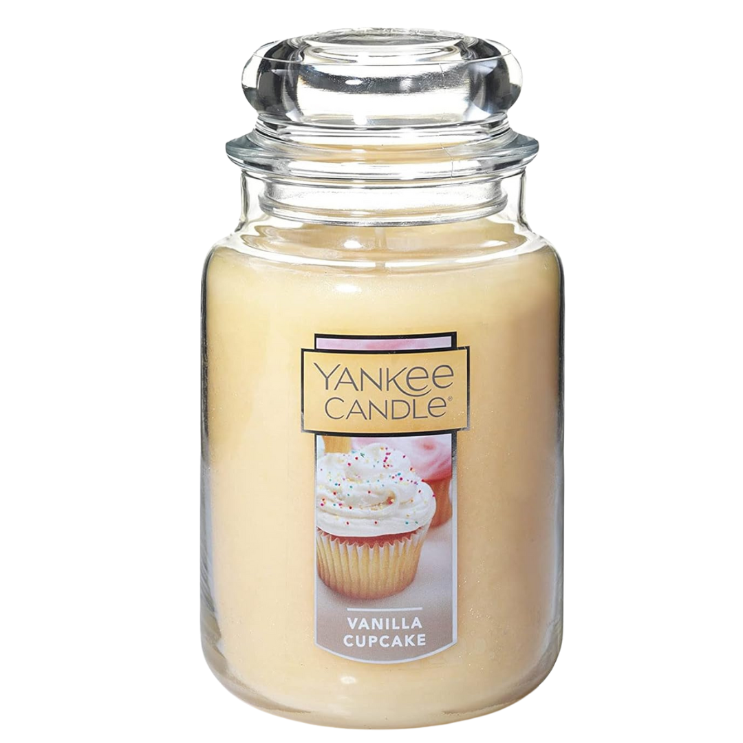 Yankee Candle Vanilla Cupcake Scented 22oz Single Wick Candle Jar