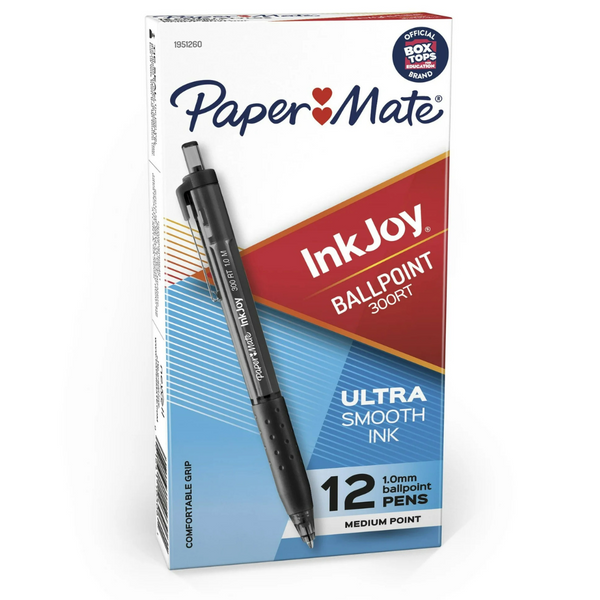 12-Count Paper Mate InkJoy 300RT Retractable Ballpoint Pens