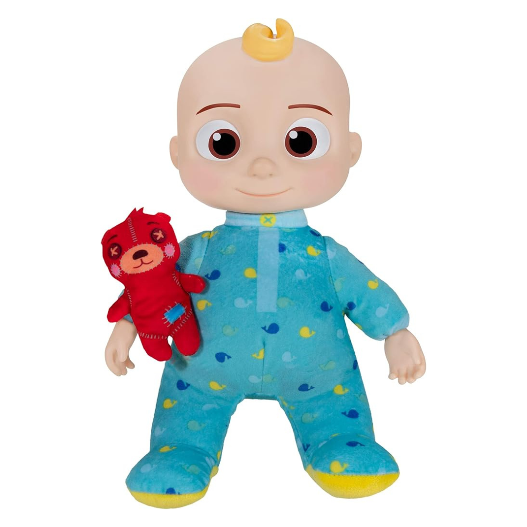 CoComelon Musical JJ Plush Doll – Press Tummy To Sing Bedtime Song Clips – Includes Feature And Small Pillow Plush Teddy Bears