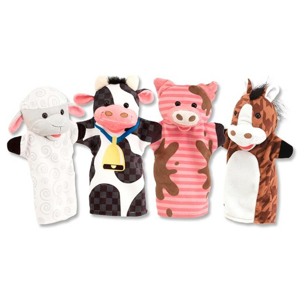 Melissa & Doug Farm Friends Hand Puppets (Set Of 4)