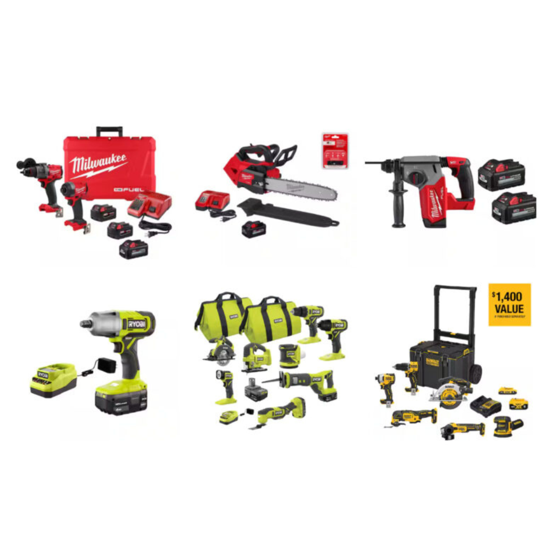 Home Depot: Up To 50% Off Select Power Tool Kits!