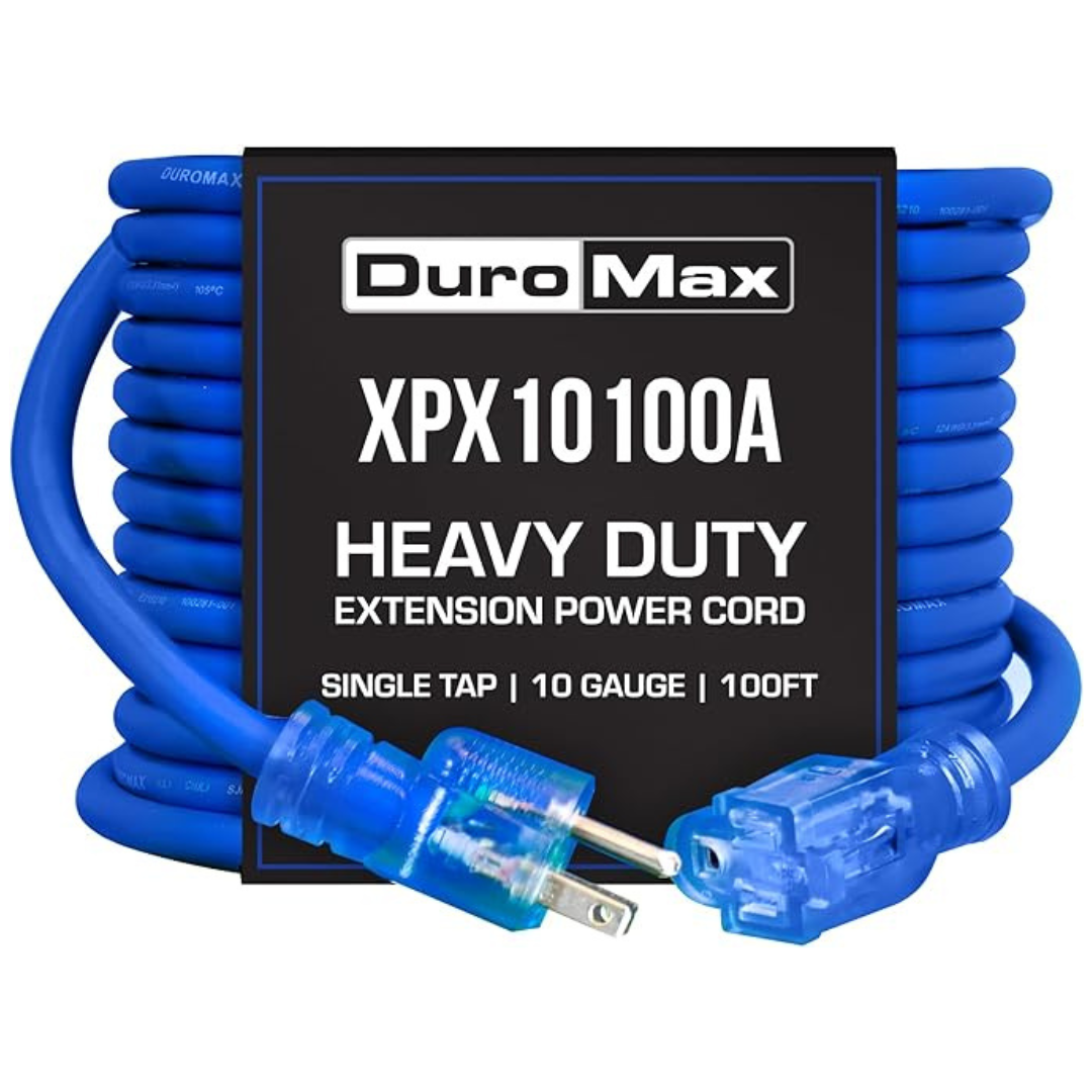 DuroMax Heavy Duty 100-Foot 10 Gauge Extension Power Cord