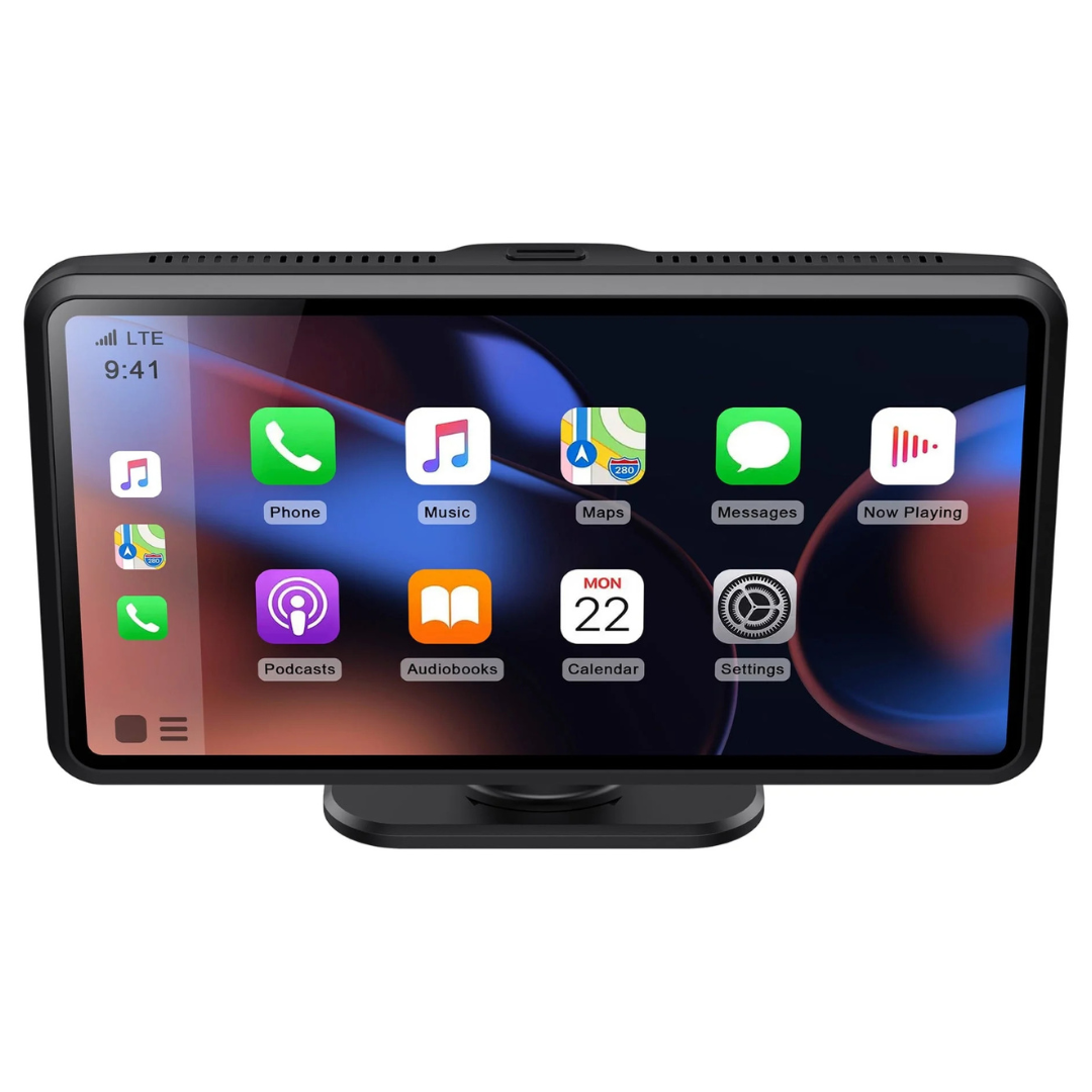 Miroir 5" Touch Screen Apple Carplay & Android Auto Car Stereo With Bluetooth