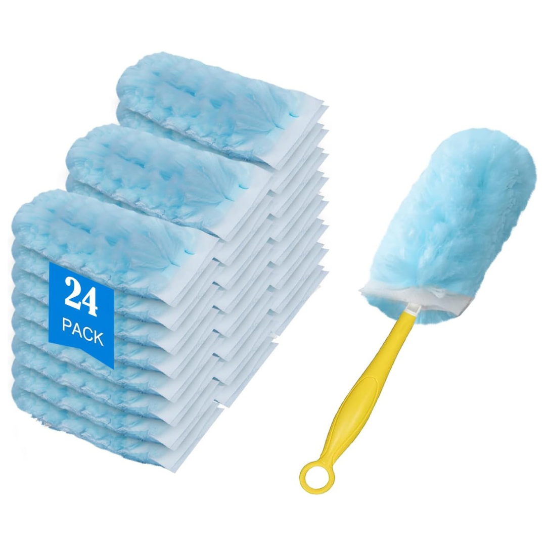 24-Pack 360-Degree Feather Heavy Duty Multi-Surface Duster Kit