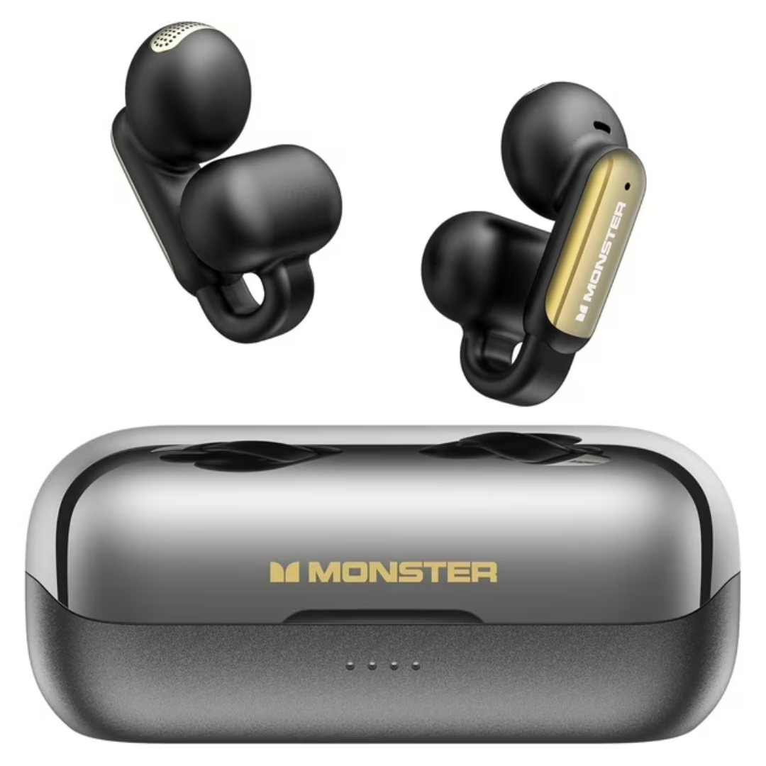 Monster Bluetooth 5.4 Comfort Clip-On Pure Sound Open Earbuds