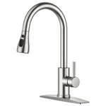 Forious Stainless Steel High Arc Single Handle Kitchen Sink Faucet