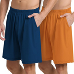 2-Pack Men's Quick Dry Athletic Running Shorts