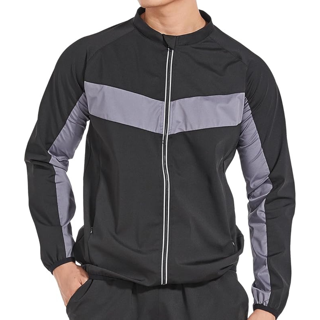 Sexywg Men's Long Sleeve Sweat Sauna Jacket