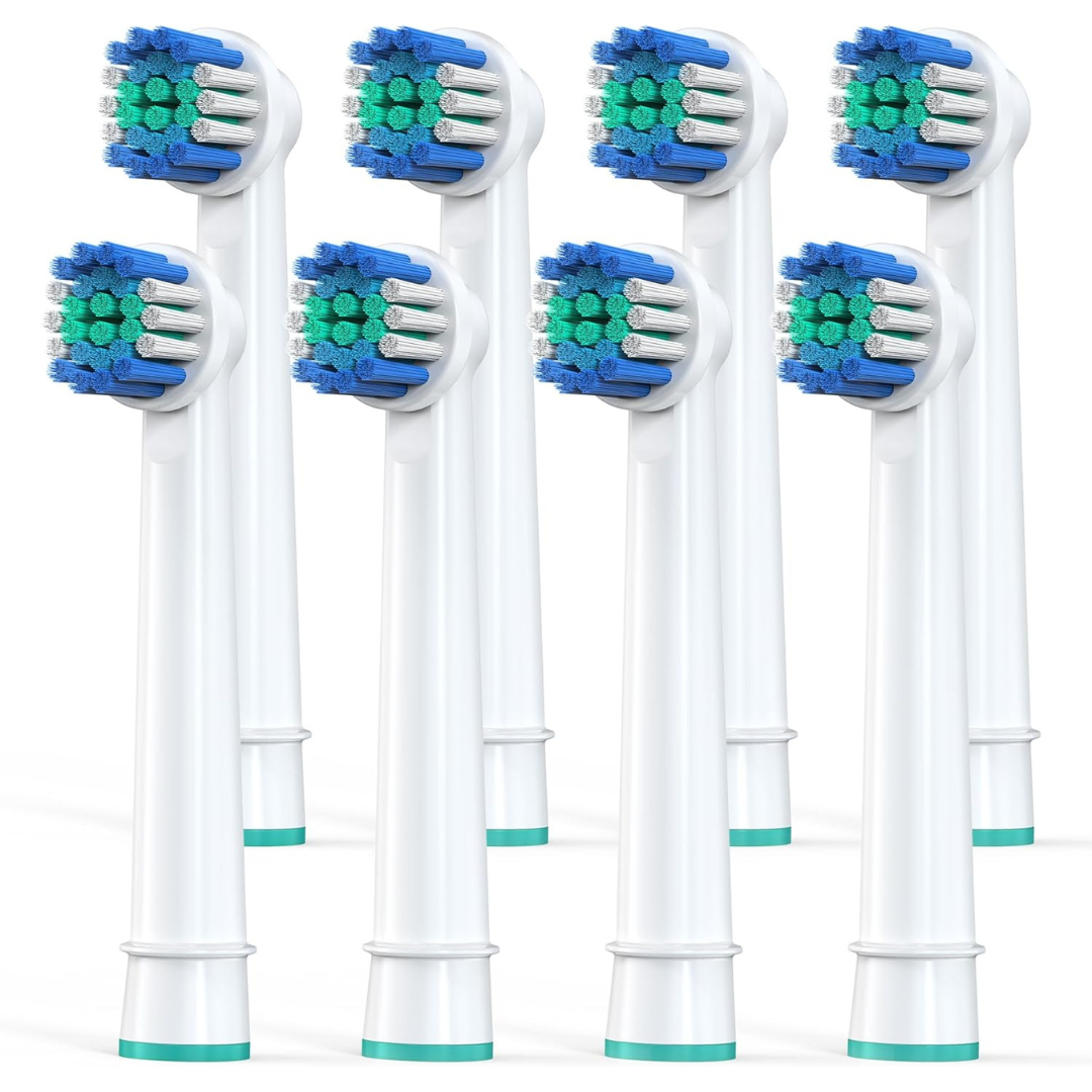 8-Pack Replacement Toothbrush Heads Compatible with Oral-B Braun