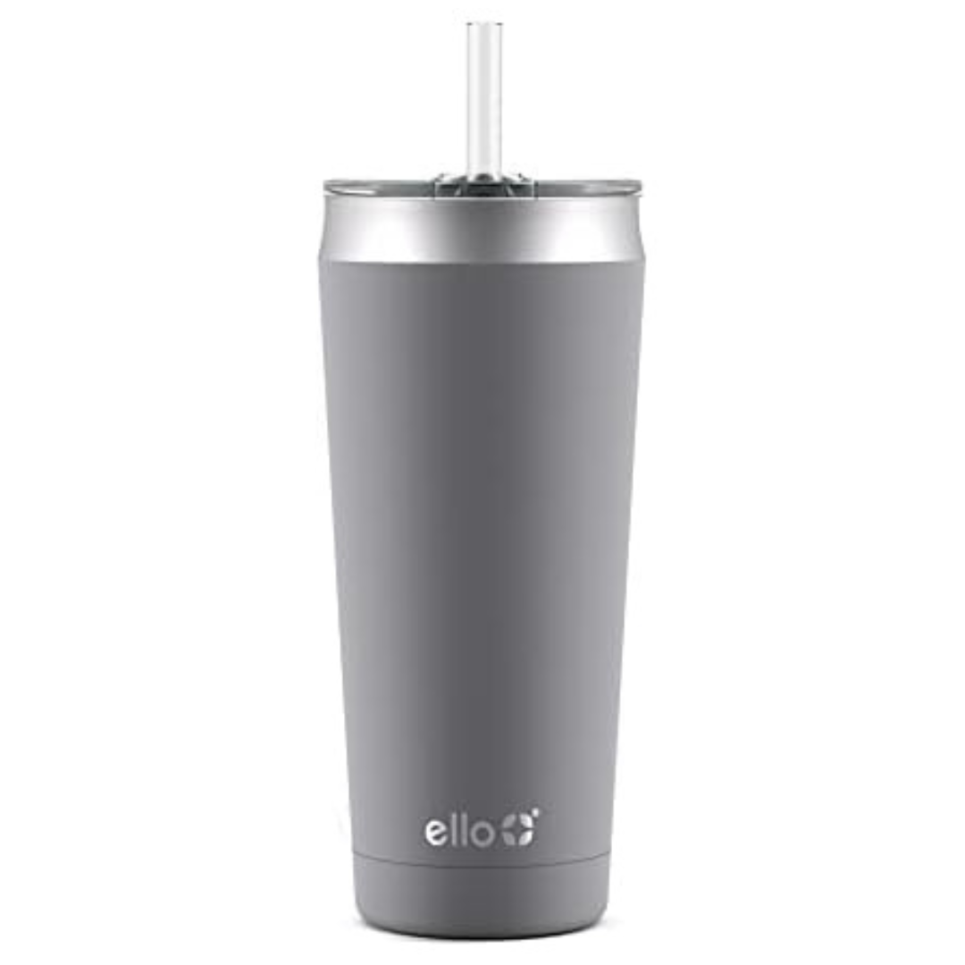 24 oz Ello Beacon Vacuum Insulated Stainless Steel Tumbler with Optional Straw