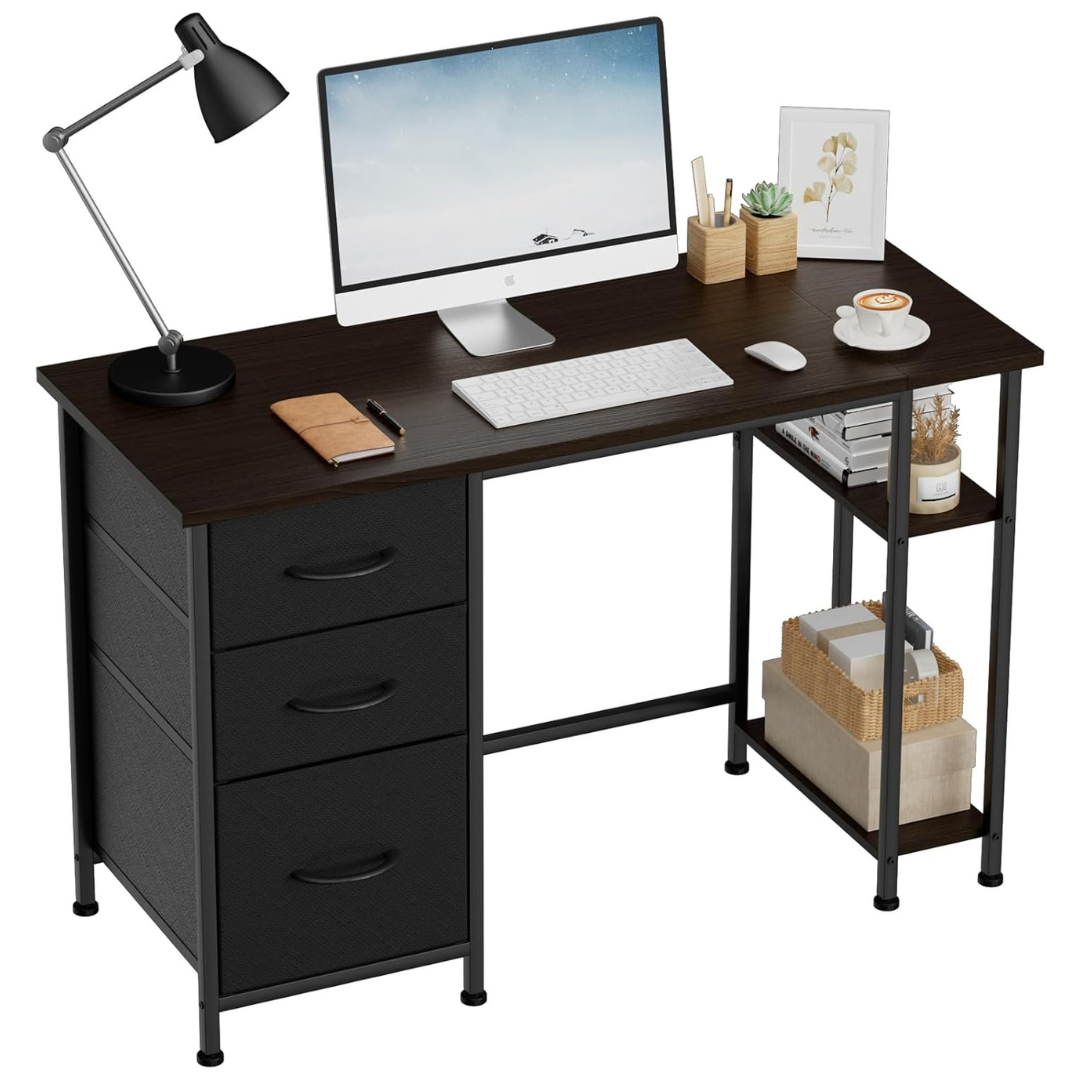 WENRENER 40" Small Home Office Computer Desk with 2 Drawers