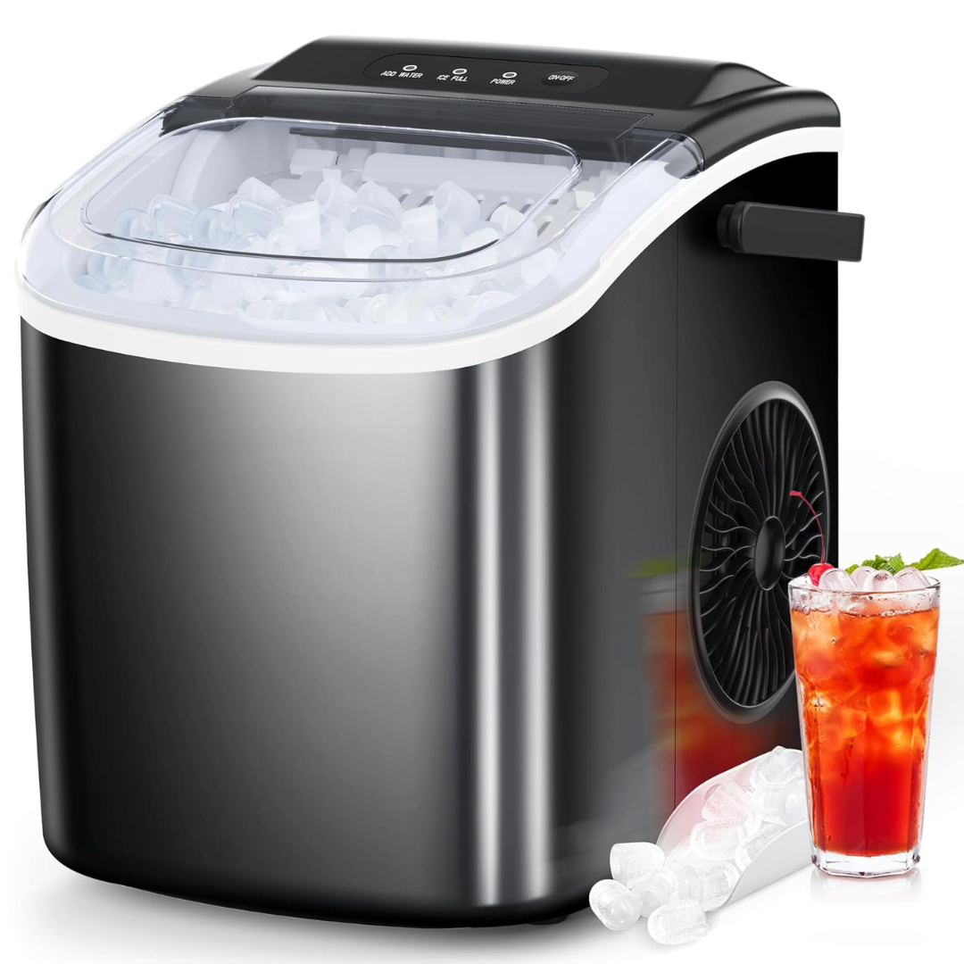 Cowsar Countertop Portable Ice Maker Machine with Self-Cleaning