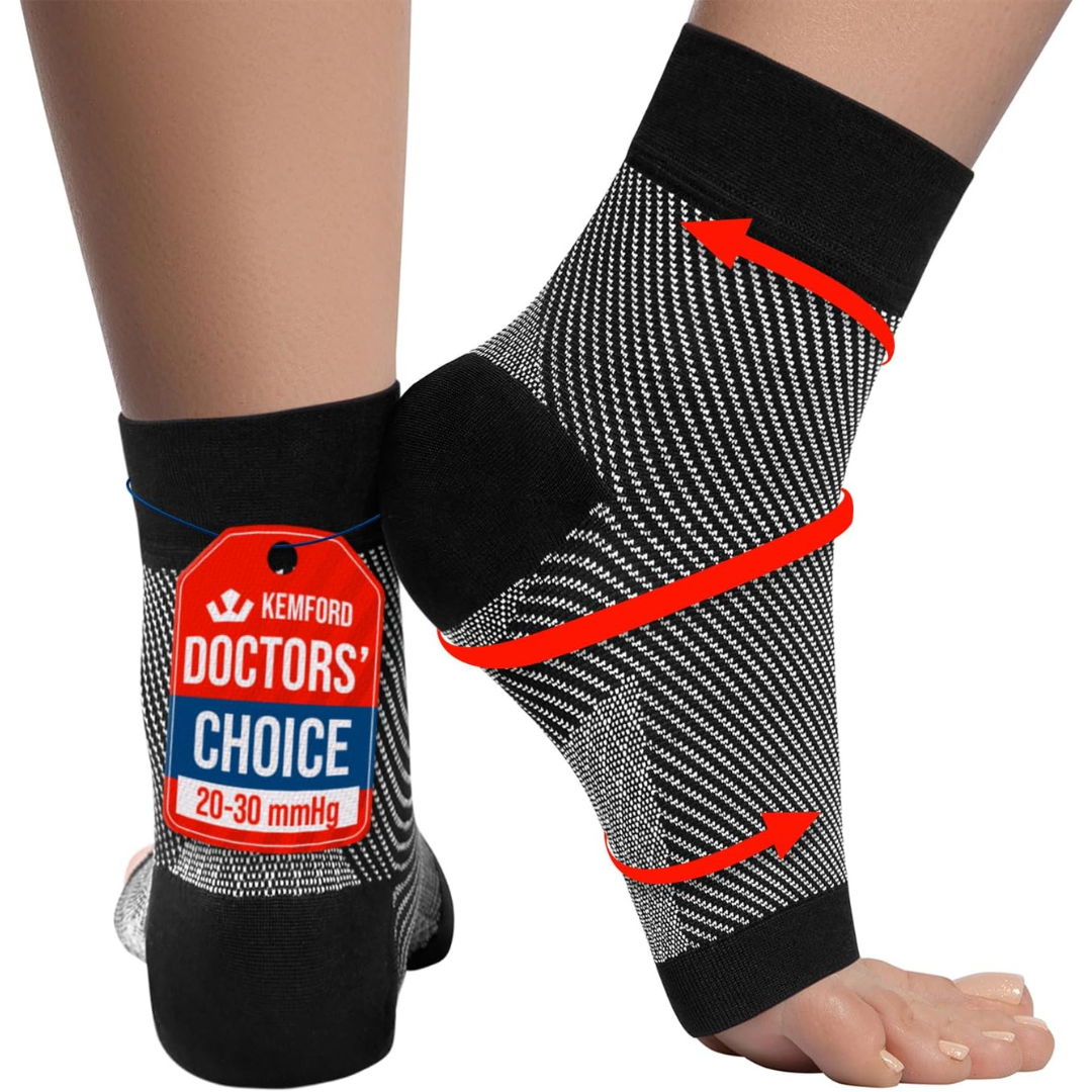 Ankle Compression Sleeve Plantar Fasciitis Braces Open Toe Socks