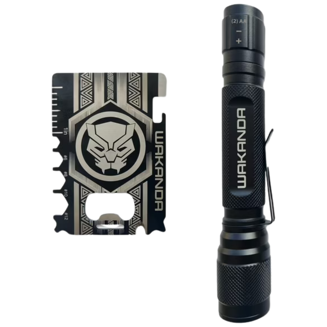 Marvel Black Panther Mini Flashlight And Multi-Function Tool