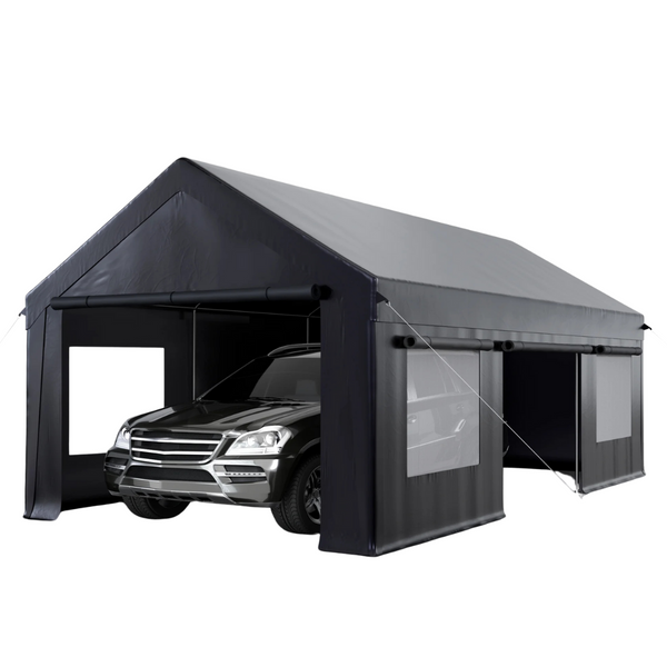 Heavy-Duty 12' x 20' Garage Carport
