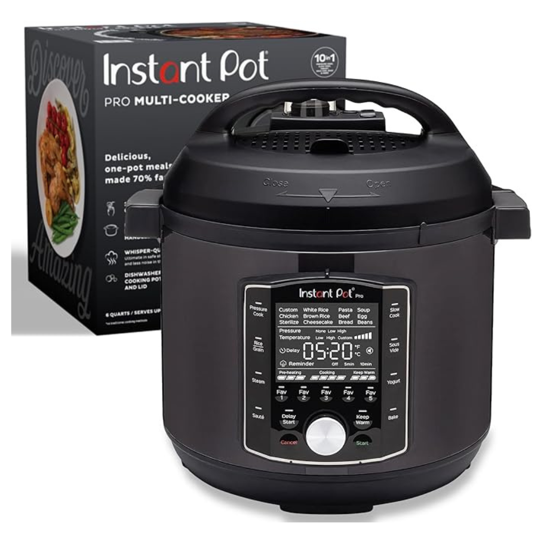 6-Qt Instant Pot Pro 10-In-1 Multi-Use Pressure Cooker