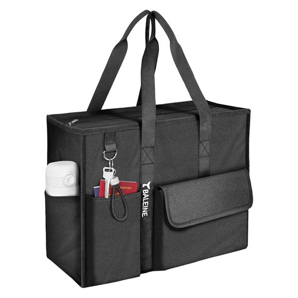 Water-Resistant Large Utility Tote Bag W/ Reinforced Bottom