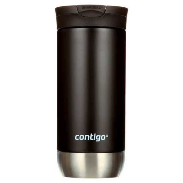 16oz Contigo Stainless Steel Insulated Travel Mug with Lid (Licorice)