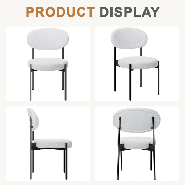 Set of 4 Upholstered Dining Chairs