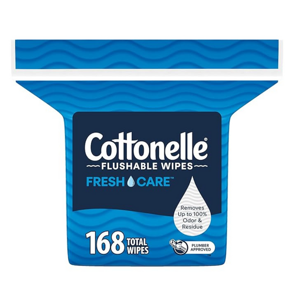 168-Count Cottonelle Fresh Care Flushable Wet Wipes