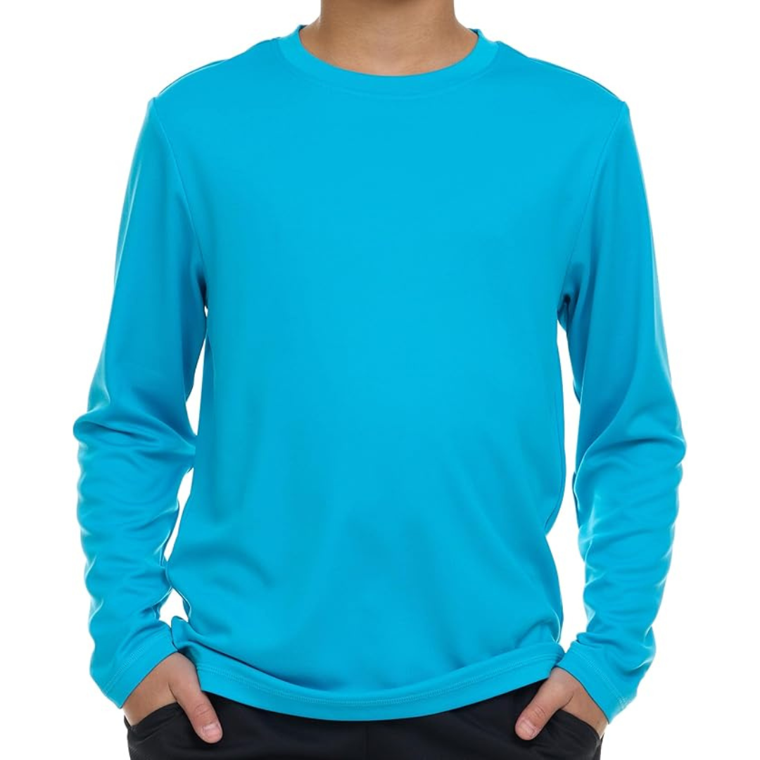 Boys UPF 50+ SPF UV Sun Protection Long Sleeve Swim Shirt