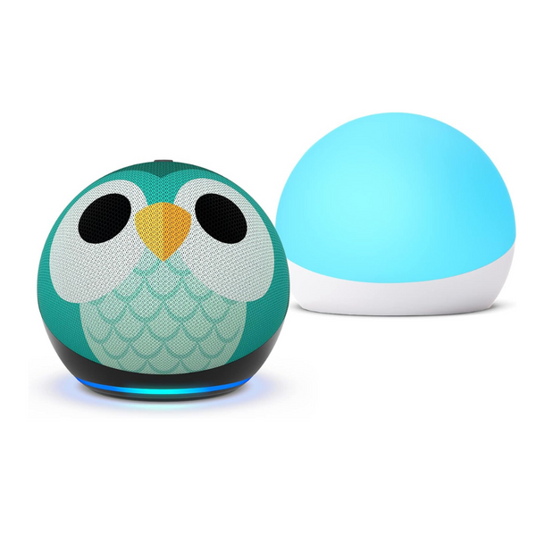 Paquete Echo Dot Kids Búho con Echo Glow