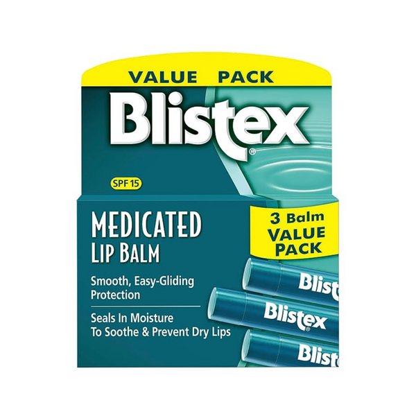 3-Count Blistex Medicated Lip Balm (0.15 oz)