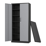 Gabinete de almacenamiento de garaje de metal con cerradura Fedmax de 71"