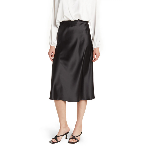 Renee C Satin Midi Skirt (26 COLORS!)