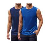 2-Pack Coofandy Men's Quick Dry Sleeveless Athletic T Shirts