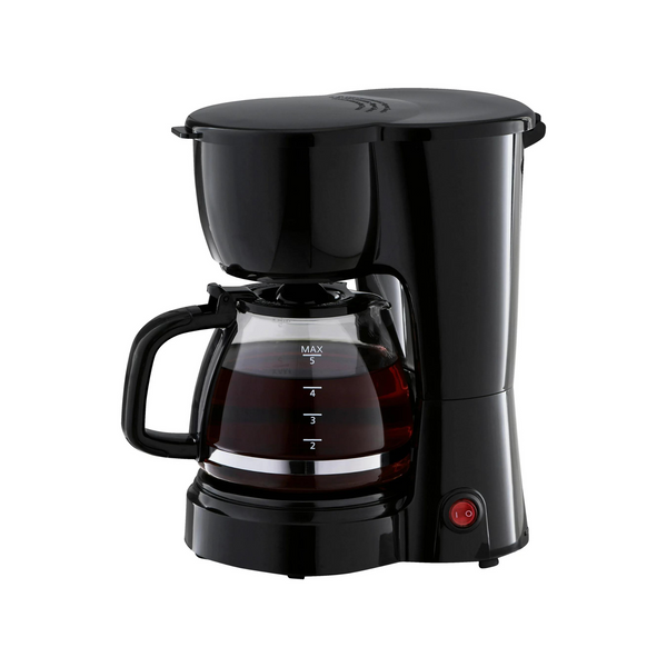 Cafetera de goteo Mainstays negra de 5 tazas