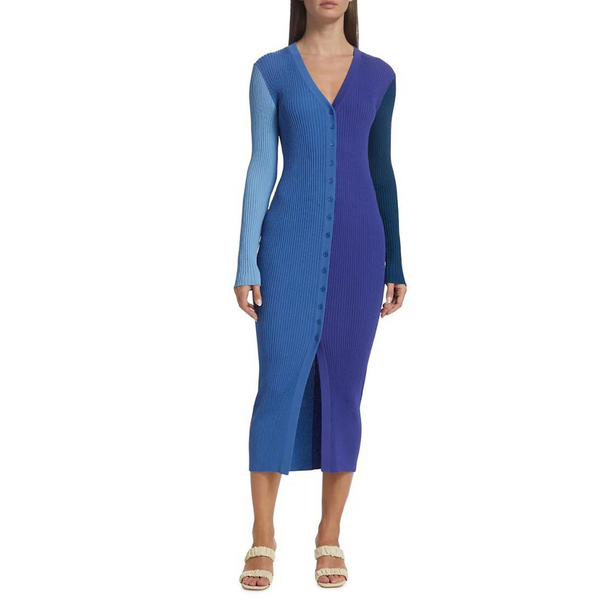 Staud Colorblock Body-Con Dress